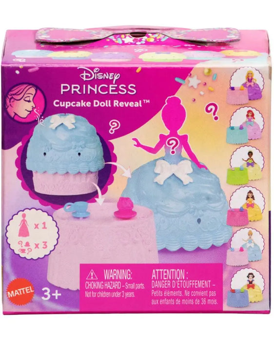 Păpușă surpriză Mattel Disney Princess Cupcake Doll Reveal, diverse modele, 3+ ani