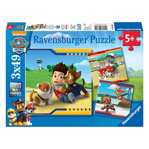Puzzle Ravensburger Paw Patrol, 3 x 49 piese, 5+ ani