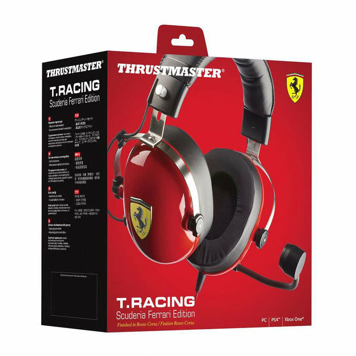 Cască cu Microfon Gaming Thrustmaster T.Racing Scuderia Ferrari Edition-DTS Roșu