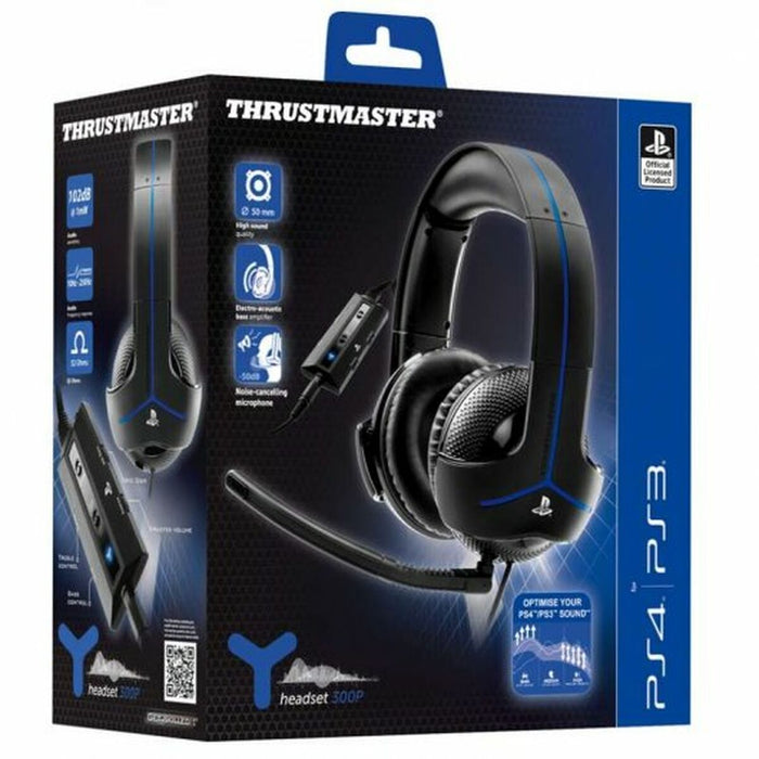 Căști cu Microfon Thrustmaster Y-300P  Negru