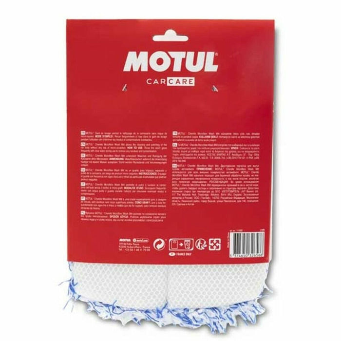 Lavetă de curățare din microfibră Motul MTL111022 Albastru / Alb Bumbac Lavabil/ă Mănuși Nu zgârie și nu dăunează suprafețelor