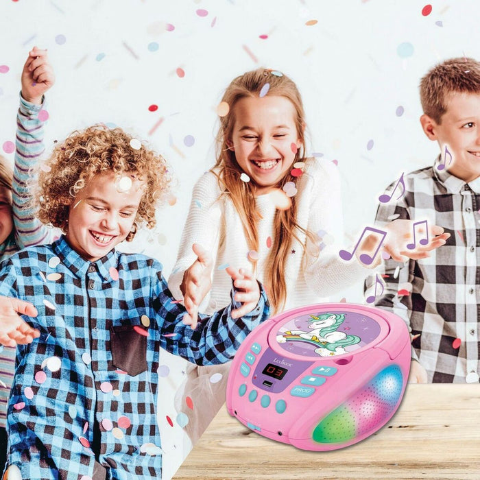 Reproducător CD/MP3 Lexibook Infantil Roz Bluetooth Unicorn