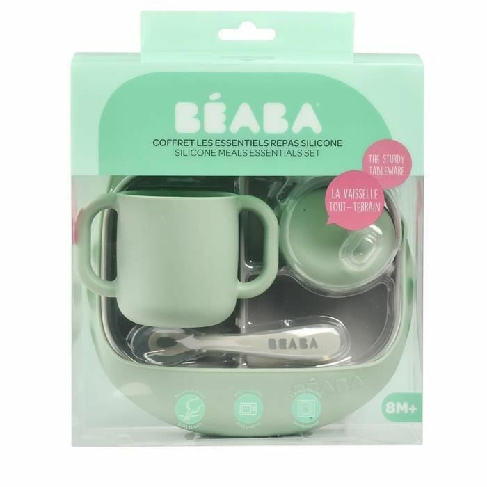 Set de Veselă Béaba Verde 4 Piese Silicon