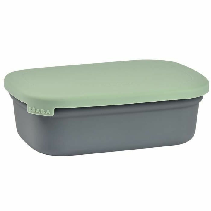 Cutie de prânz dreptunghiulară cu capac Béaba Verde 540 ml