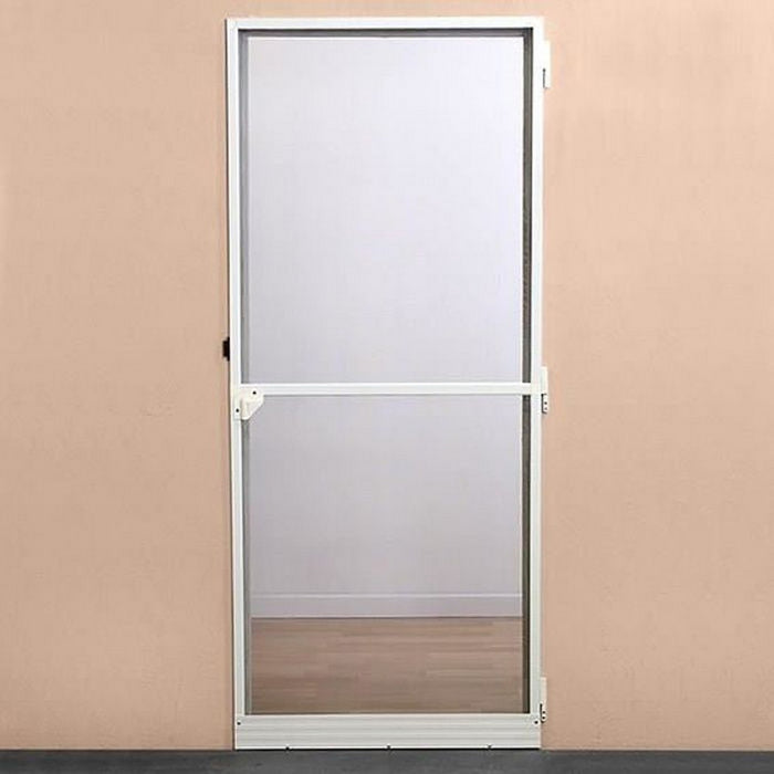 Plasă antițânțari Uși Fibră de Sticlă Aluminiu Alb (220 x 100 cm)