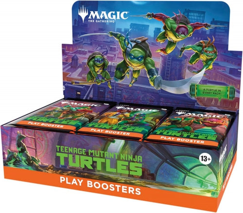 Cutie cu boostere Magic the Gathering, Teenage Mutant Ninja Turtles Play Booster, 30 pachete, 13+ ani
