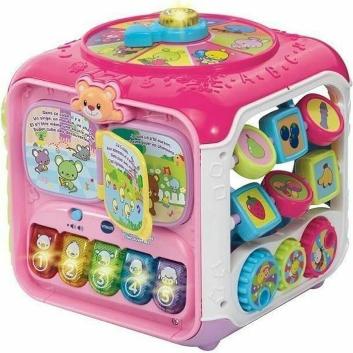Joc Educativ Vtech Baby Super cube des découvertes rose
