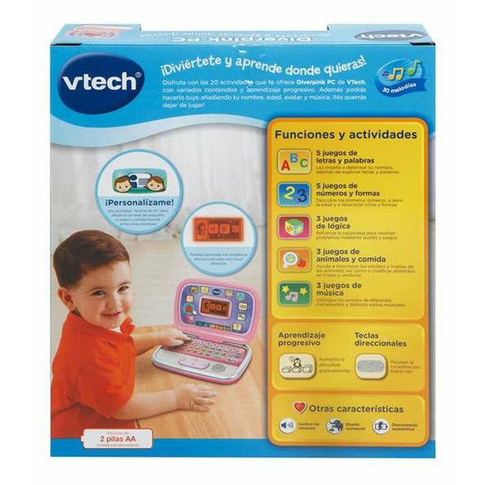 Laptop jucărie Vtech Diverpink PC ES 24 x 16 x 6 cm