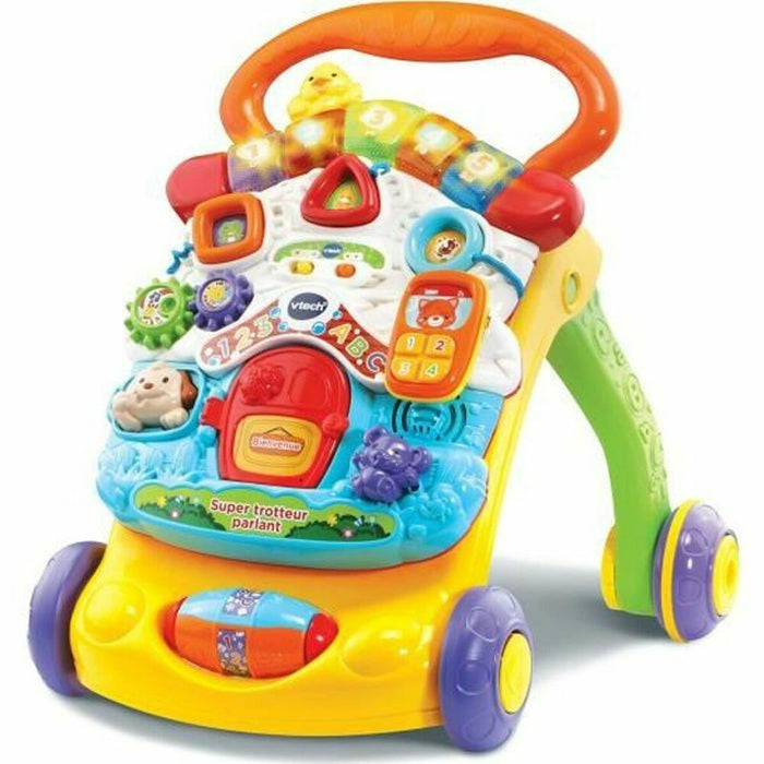 Mașină-Premergător Vtech Super Trotteur Parlant 2 En 1 Orange (FR) Multicolor