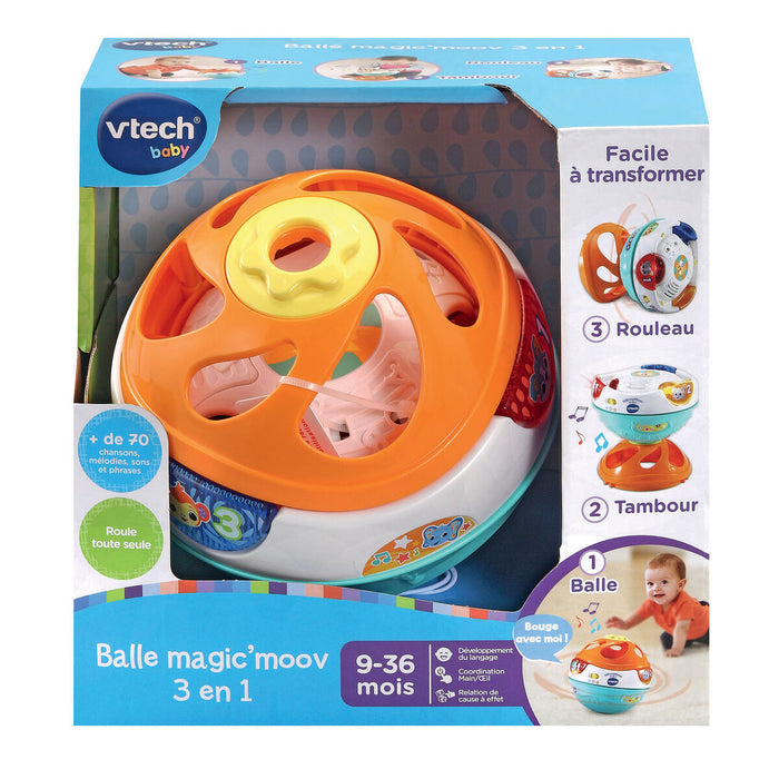 Jucărie interactivă pentru bebeluși Vtech Baby Magic'Moov Ball 3 in 1
