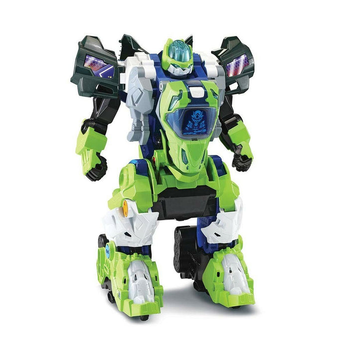 Robot Vtech Switch&Go Dinos Verde Dinozaur 2 în 1 Control radio