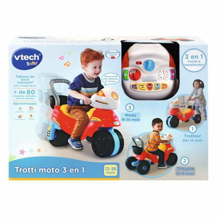 Mașină-Premergător Vtech Baby Trotti Moto 3 in 1 (FR)