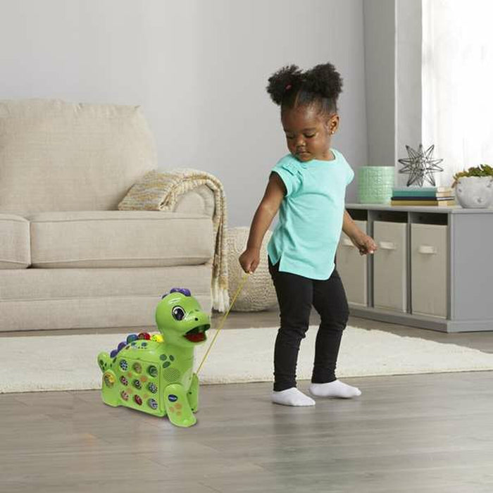 Jucărie interactivă Vtech 35 x 13,3 x 33 cm Verde Dinozaur Jucărie interactivă Desen Magnetic Măr