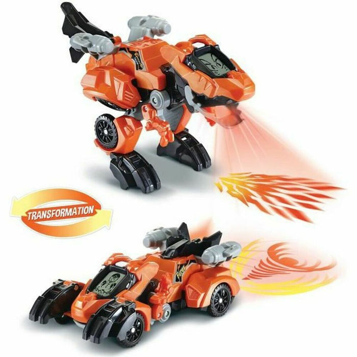 Mașină de jucărie Vtech Dinos Fire - Furex, The Super T-Rex Portocaliu