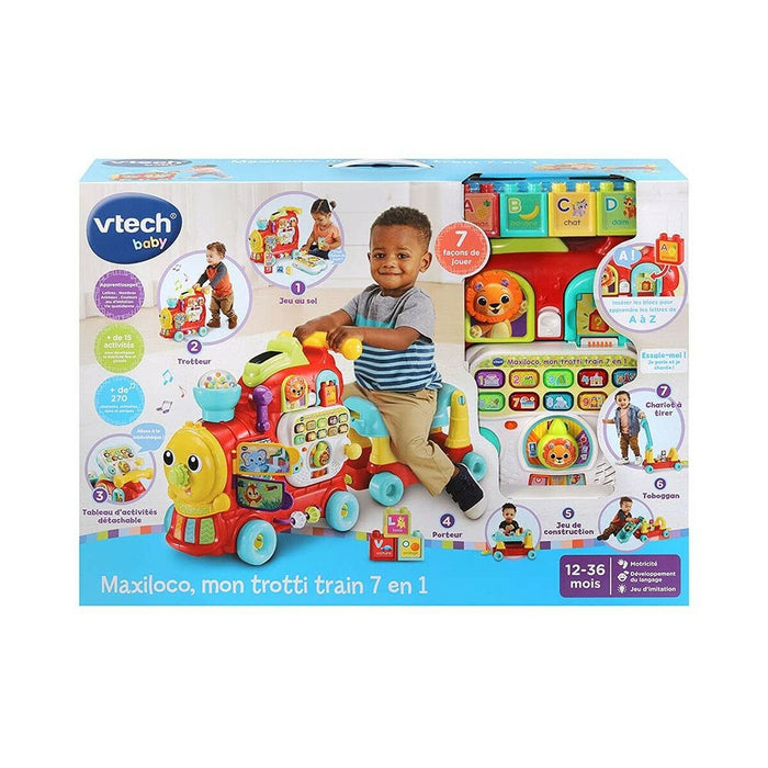 Mașină-Premergător Vtech Baby Maxiloco Mon Trotti Treno 7 In 1 (FR)