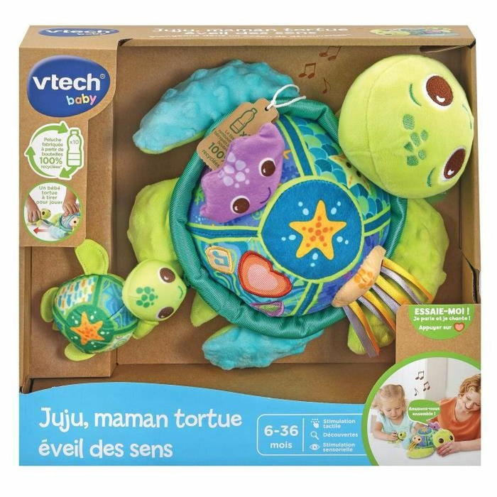 Jucărie de Pluș Vtech Baby  Juju, Mother Turtle  + 6 Luni Reciclat Muzical