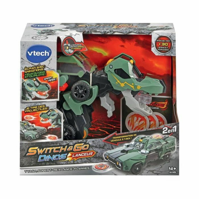 Set de Jucării cu Vehicule Vtech Swich and Go Dinozaur
