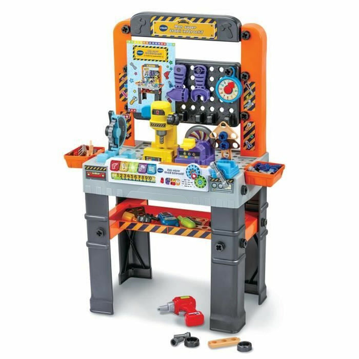 Set deunelte pentru copii Vtech Mon super établi interactif 62 Piese
