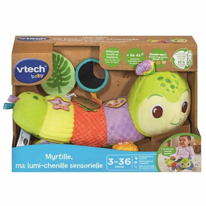 Jucărie educațională Vtech Baby Myrtille, ma lumi-chenille sensorielle (FR)