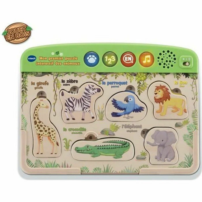 Jucărie interactivă Vtech Baby Puzzle Lemn animale