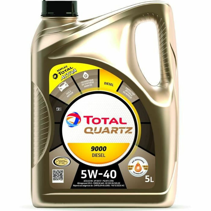 Ulei motor auto Total QUARTZ 9000 5 L Diesel 5W40