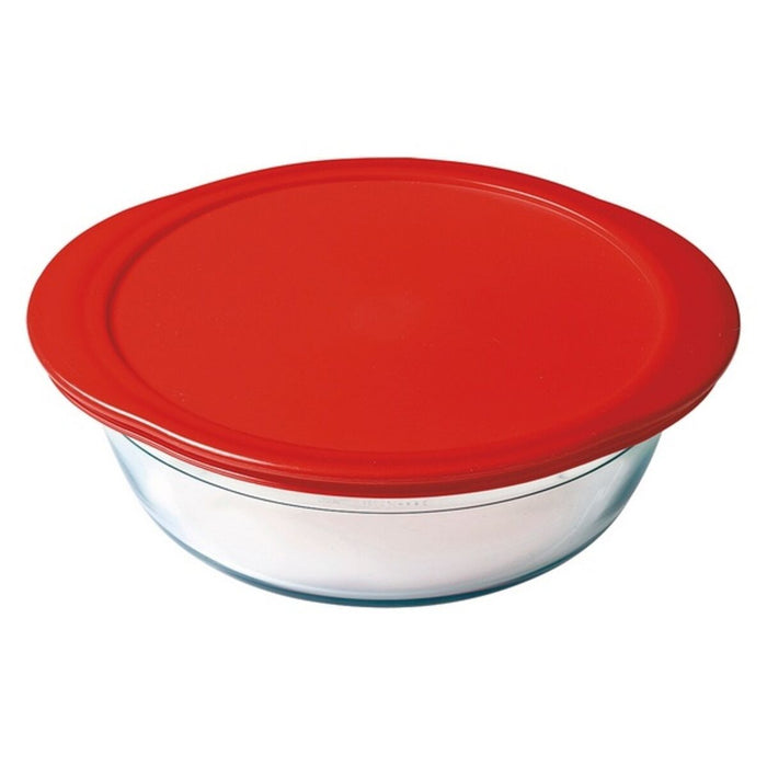 Cutie pentru Prânz Ô Cuisine Roșu Sticlă borosilicată