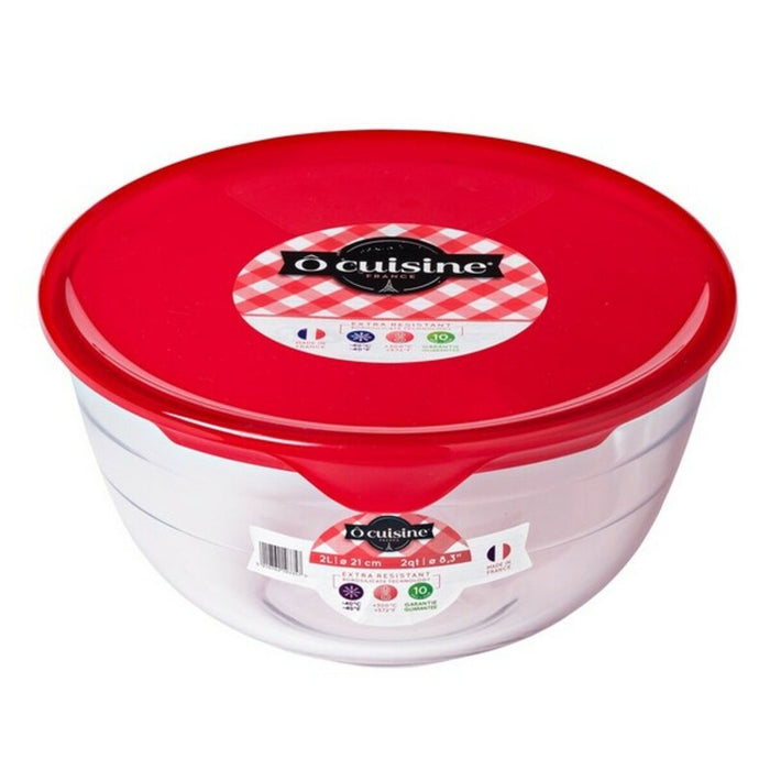 Cutie pentru Prânz Ô Cuisine PREP&STORE Transparent Sticlă