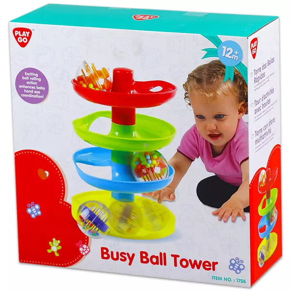 Turn cu bile PlayGo Busy Ball Tower, 12+ luni
