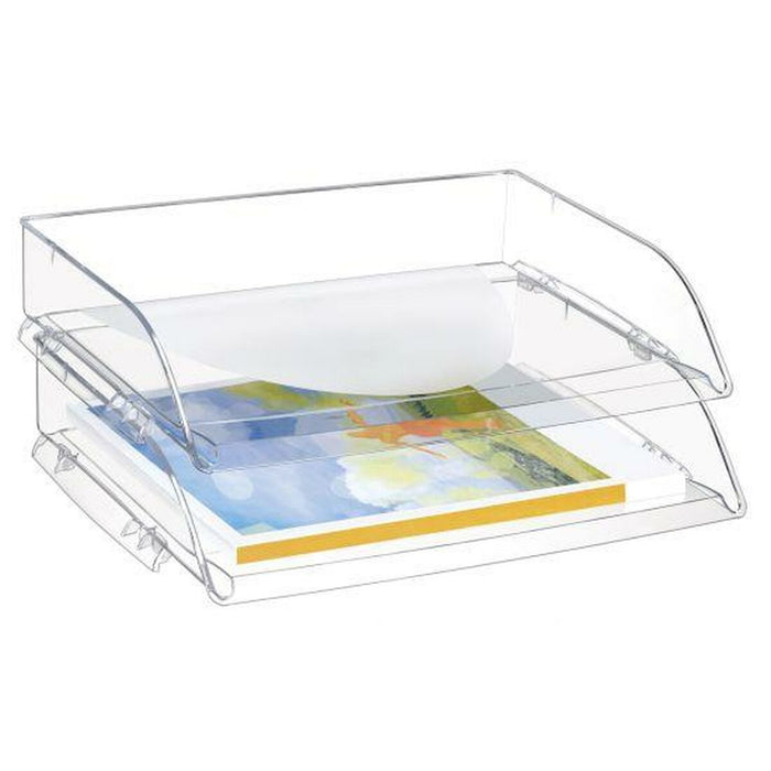 Tavă de arhivare Archivo 2000 Negru Transparent 26 x 35 x 7 cm
