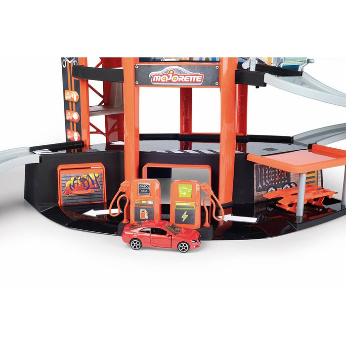 Set de Jucării cu Vehicule Majorette Garage Motor City Plus