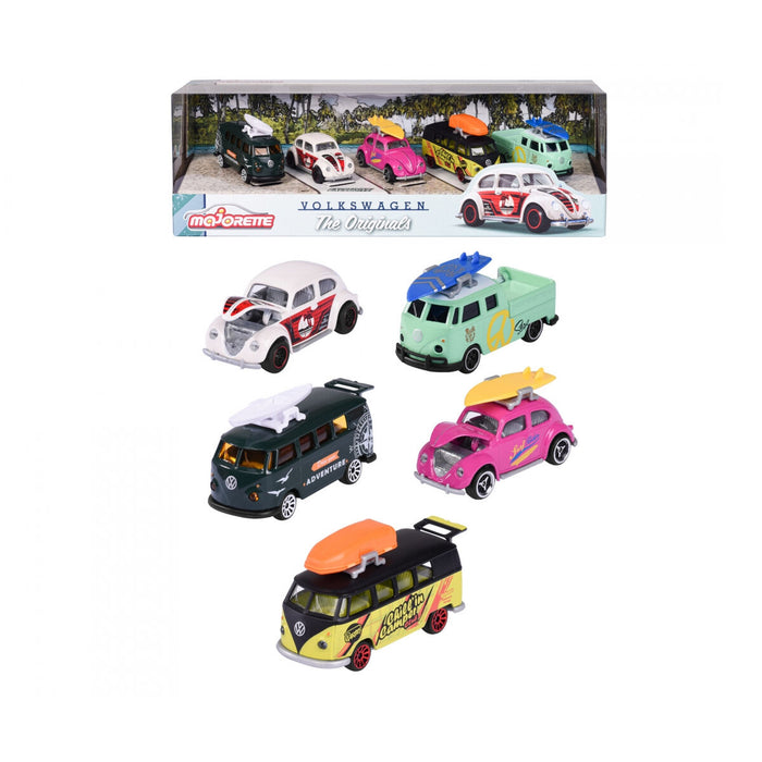 Set de Jucării cu Vehicule Majorette Volkswagen Originals (5 Piese)