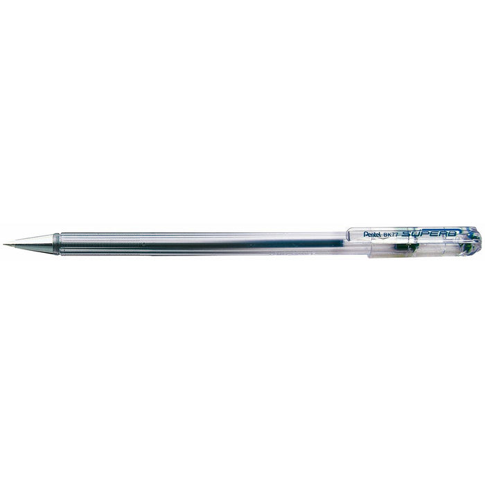 Stilou Pentel Superb Bk77 Albastru 12 Piese