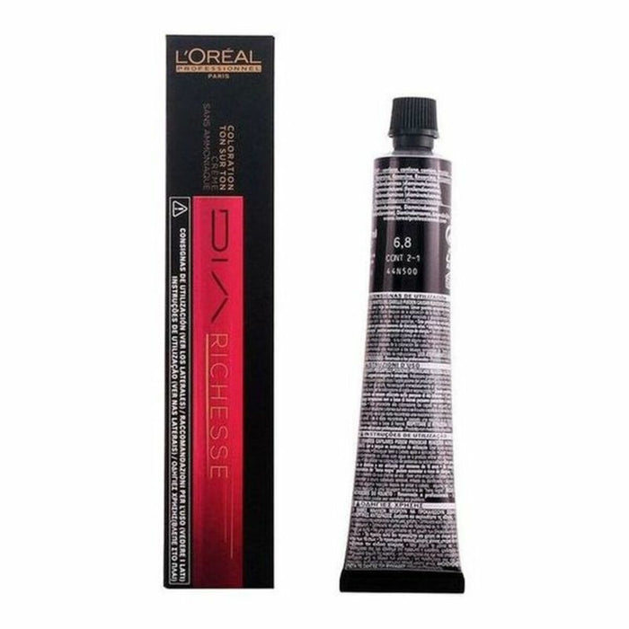Vopsea Fără Amoniac Dia Richesse L'Oreal Professionnel Paris Dia Richesse (50 ml) Nº 6,8 50 ml