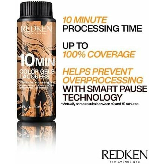 Vopsea Permanentă Redken Color Gels Lacquers Minutos 3 x 60 ml Nº 6ABN-6.19 (3 Unități)