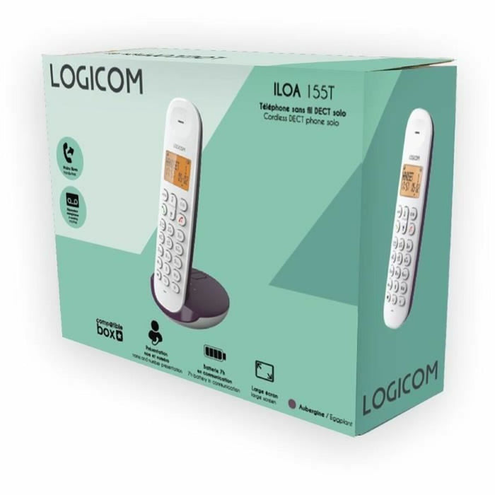 Telefon Fix Logicom DECT ILOA 155T Vânătă