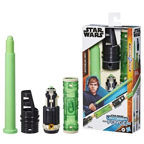 Sabie cu lumini Hasbro Star Wars Lightsaber Forge, Luke Skywalker, 4+ ani