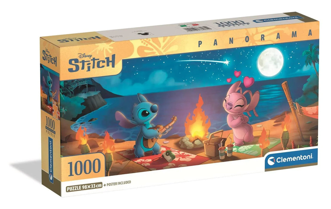 Puzzle Clementoni Disney Stitch Panorama, 1000 de piese, 98 × 33 cm