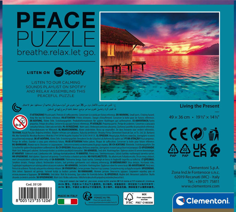 Puzzle Clementoni Peace Puzzle, Living The Present, 500 piese