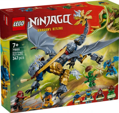 Set de construcție LEGO NINJAGO Dragons Rising, Ninja Dragon Riyu's Battle, 347 piese, 7+ ani