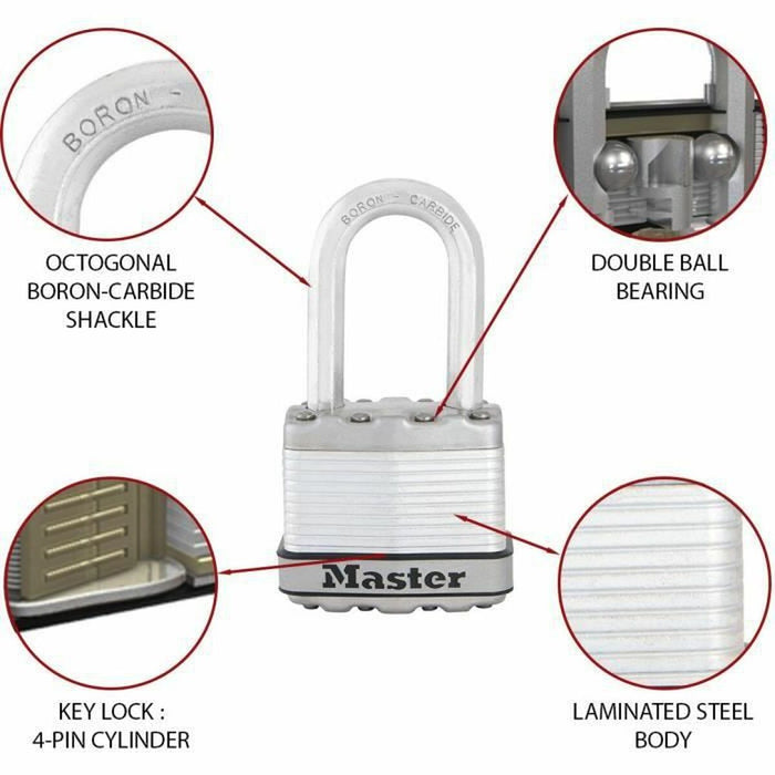Lacăt cu cheie Master Lock Oțel 50 mm