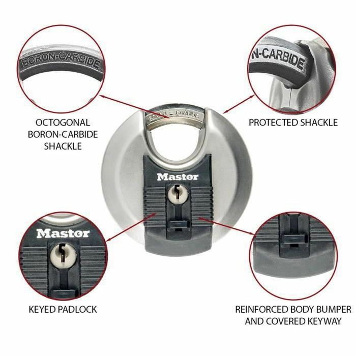 Lacăt cu cheie Master Lock M40EURT (2 Unități)