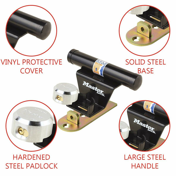 Lacăt cu cheie Master Lock 1488EURDAT Oțel Rotund
