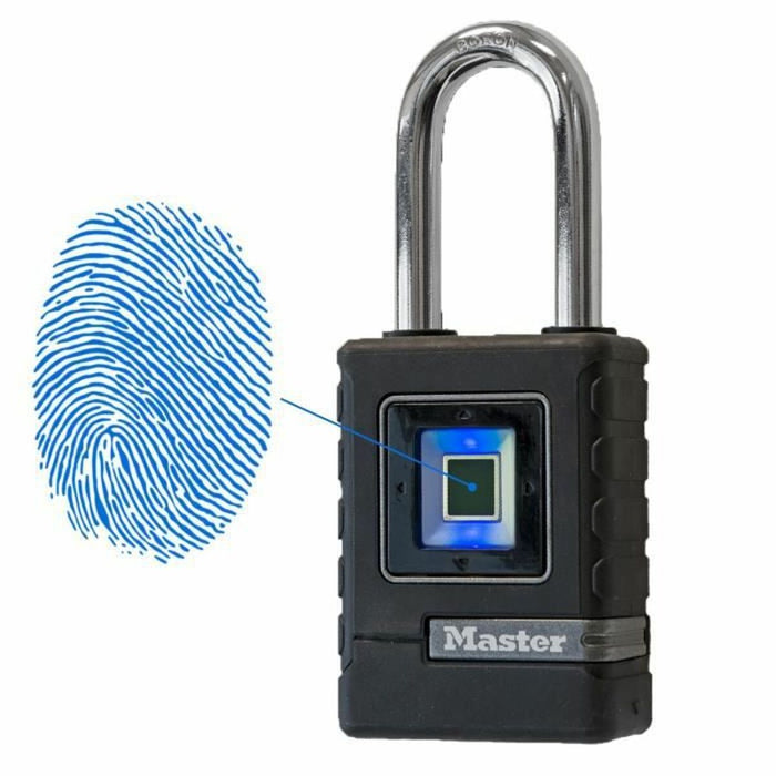 Lacăt cu amprentă Master Lock Zinc elastometru