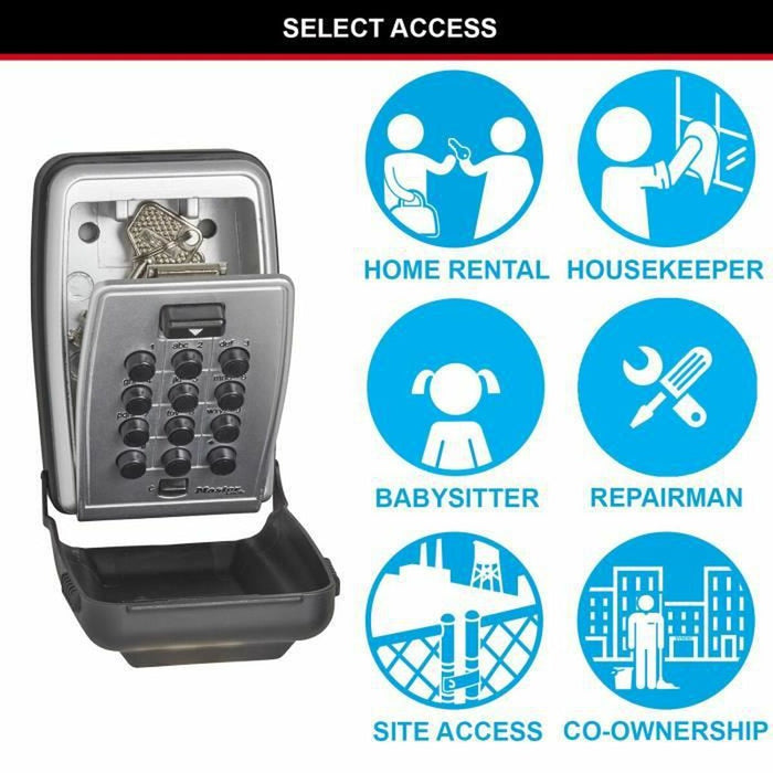 Seif pentru chei Master Lock 5423EURD Negru Negru/Gri Zinc