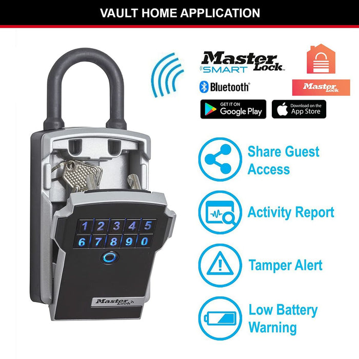 Seif Master Lock 5440EURD Chei Negru/Argintiu Zinc 18 x 8 x 6 cm (1 Unități)