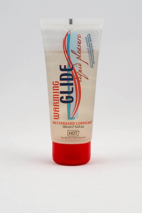 Lubrifiant pe bază de apă cu efect de încălzire, Hot Warming Glide Liquid Pleasure, 100 ml