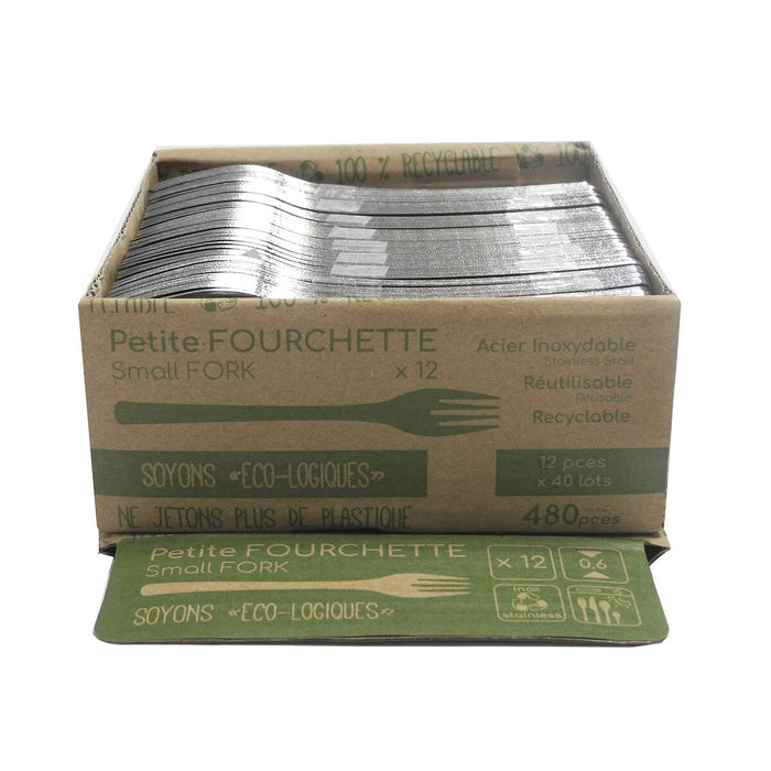 Set de furculițe pentru desert Pradel essentiel Ecologic Slim Oțel Metal (12 Unități)