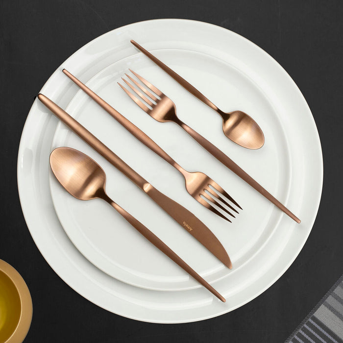 Set de Linguri Amefa Soprano Cupru Metal Oțel inoxidabil 12 Unități