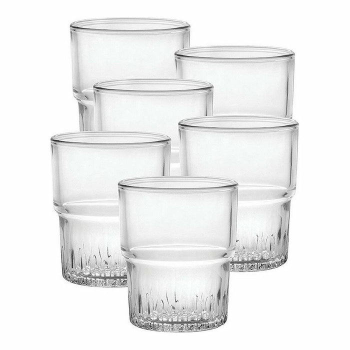 Set de pahare Duralex Stivuibil Transparent 6 Piese 160 ml (12 Unități)