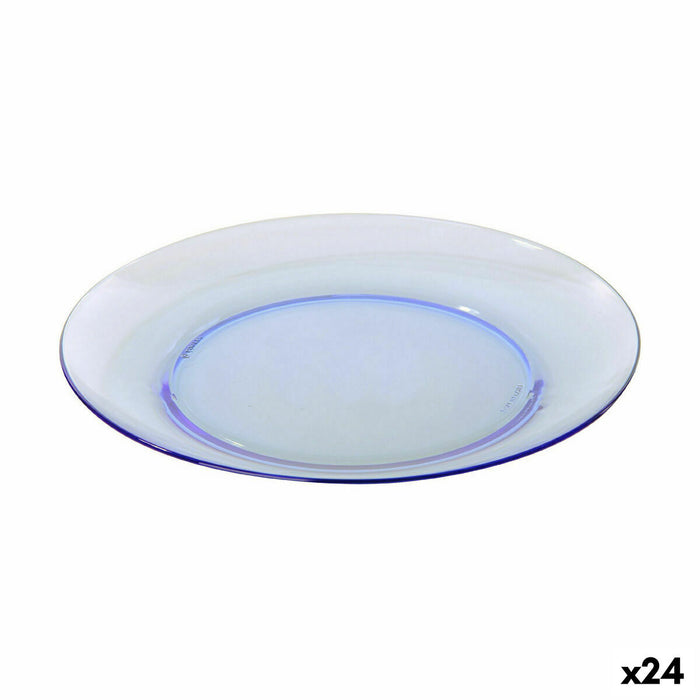 Farfurie pentru desert Duralex Lys Albastru Ø 19 cm (24 Unități)